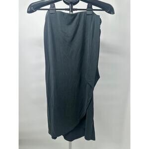 Heartloom Black Midi Length Wrap Versatile Chic‎ Wrap Skirt Size Small
